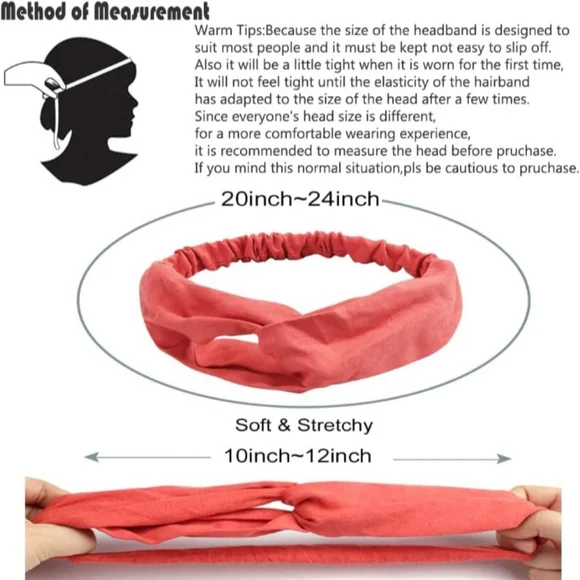 New lot of 5 patterned headbands - Picture 8 of 9